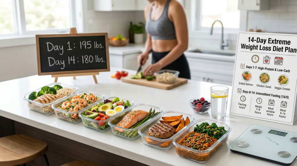 14-day diet plan for extreme weight loss